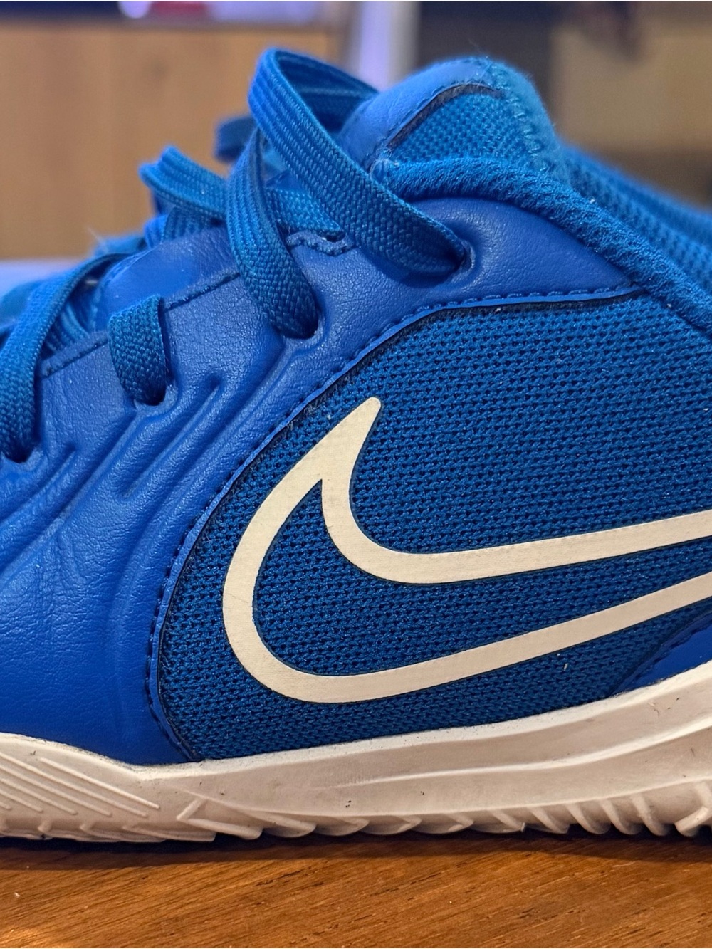 Nike Kids Royal Blue Sneakers with White Swoosh
